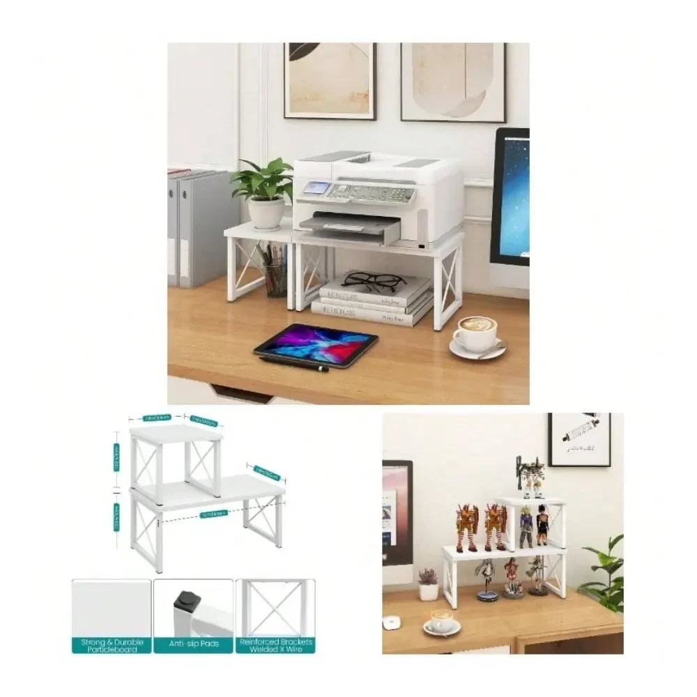 Desktop Shelf, Freestanding Small Bookshelf Dorm Supplies Organizers, 2 Tier Stackable Desk Stand, Adjustable Storage Organizer
Desktop Shelf, Freestanding Small Bookshelf Dorm Supplies Organizers, 2 Tier Stackable Desk Stand, Adjustable Storage Organizer