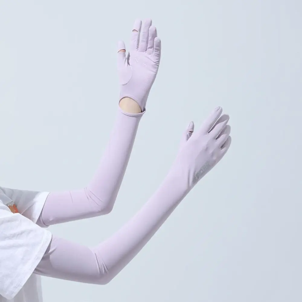 Breathable Elastic Long Ice Silk Sleeves Thin Anti-UV Sunscreen Arm Covers Solid Color UV Insulation Cycling Gloves Driving
Breathable Elastic Long Ice Silk Sleeves Thin Anti-UV Sunscreen Arm Covers Solid Color UV Insulation Cycling Gloves Driving