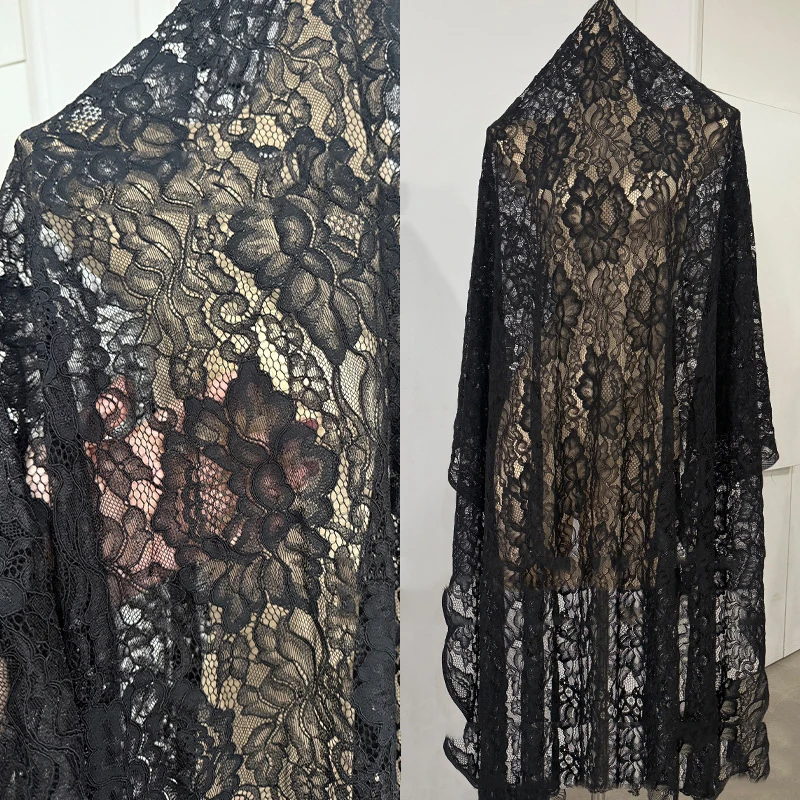 Mistlace Eyelash Lace Fabric 145x175cm Large Floral Embroidery Tulle Cloth for Wedding Dress Bridal Gown Dress DIY Sewing#110
Mistlace Eyelash Lace Fabric 145x175cm Large Floral Embroidery Tulle Cloth for Wedding Dress Bridal Gown Dress DIY Sewing#110