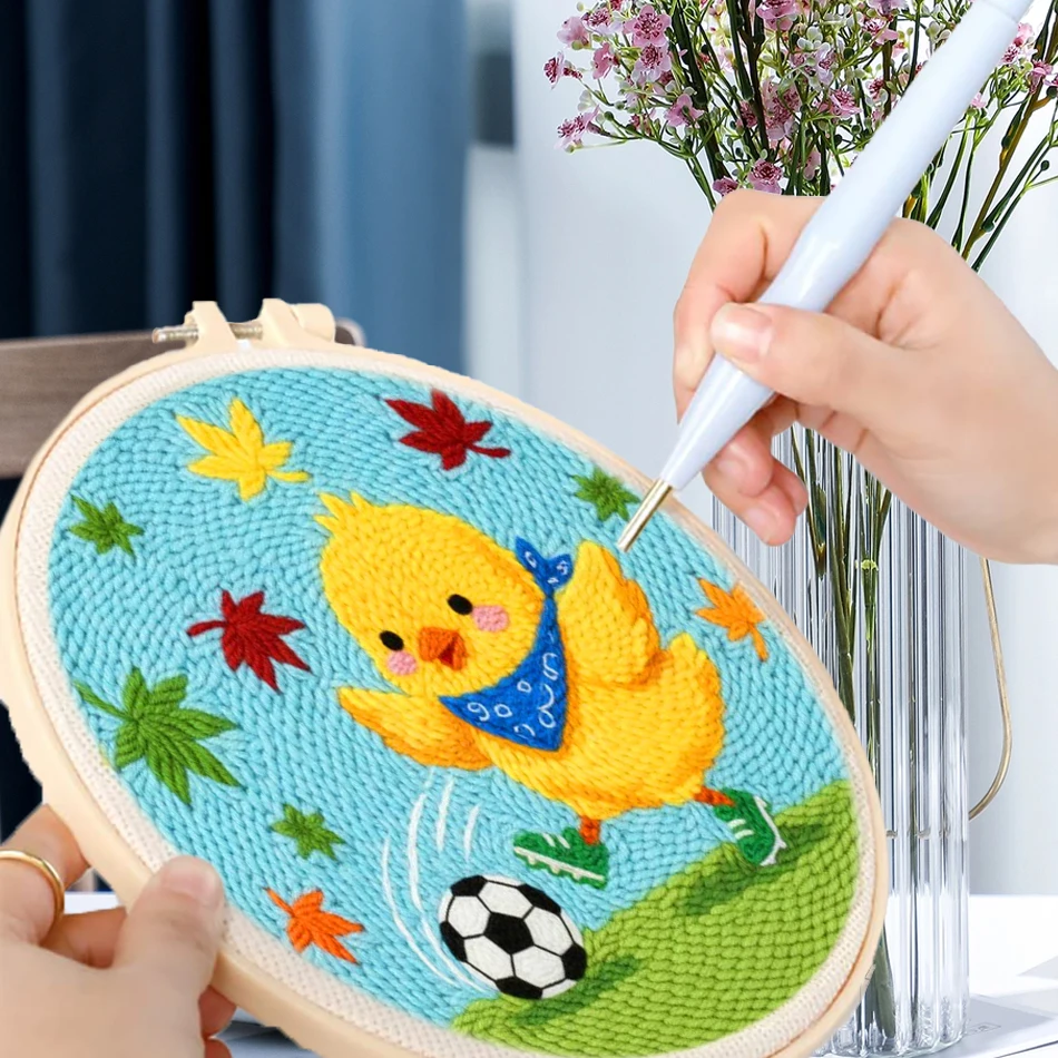 GATYZTORY punch needle embroidery kit for beginners Tufting Cartoon Animal Football Stadium Souvenirs Diy Handmade Yarn Sewing
GATYZTORY punch needle embroidery kit for beginners Tufting Cartoon Animal Football Stadium Souvenirs Diy Handmade Yarn Sewing