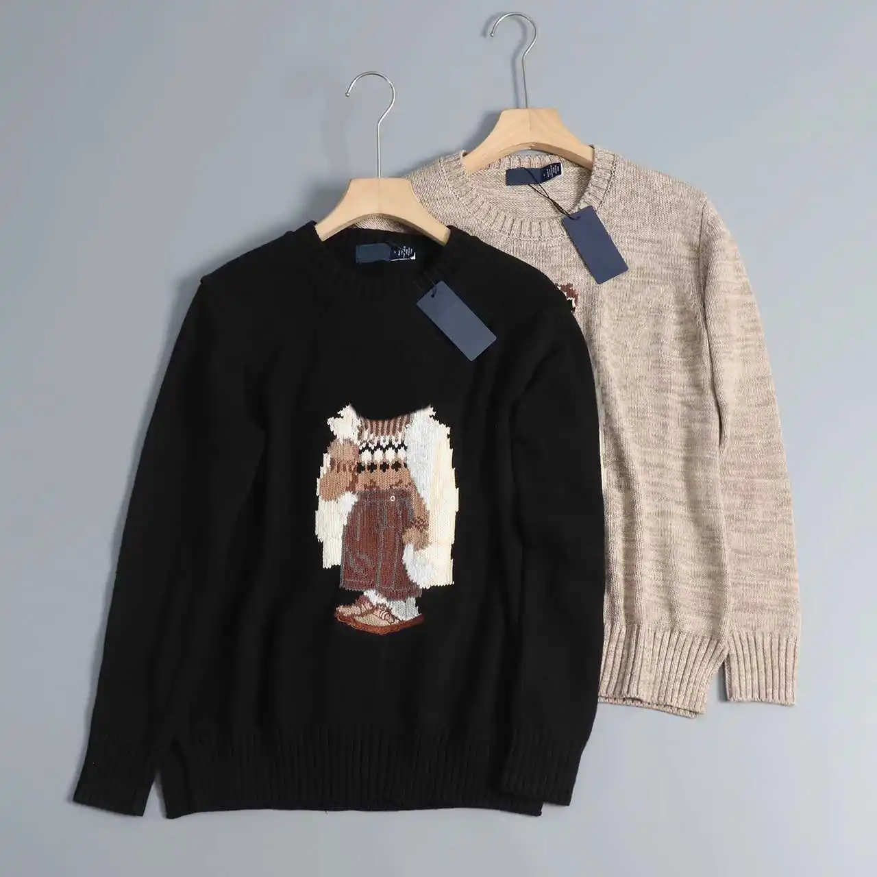 Autumn Winter Thick Needle Color Knit Cartoon Bear round Neck Long Sleeve Women's Sweater Knitted Shirt Loose Fit Spring 2026
Autumn Winter Thick Needle Color Knit Cartoon Bear round Neck Long Sleeve Women's Sweater Knitted Shirt Loose Fit Spring 2026