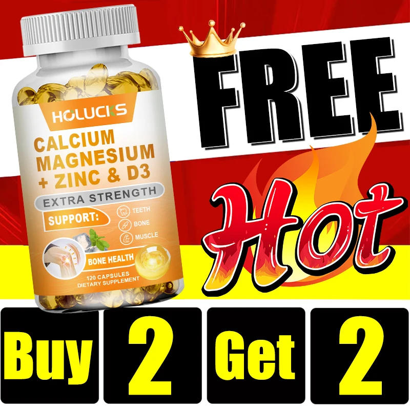 Купи 2, получи 2 бесплатно! Усовершенствованная добавка кальция, магния и цинка для крепких костей, глубокого сна и функции мышц, а также для улучшения плотности костей.
Купи 2, получи 2 бесплатно! Усовершенствованная добавка кальция, магния и цинка для крепких костей, глубокого сна и функции мышц, а также для улучшения плотности костей.