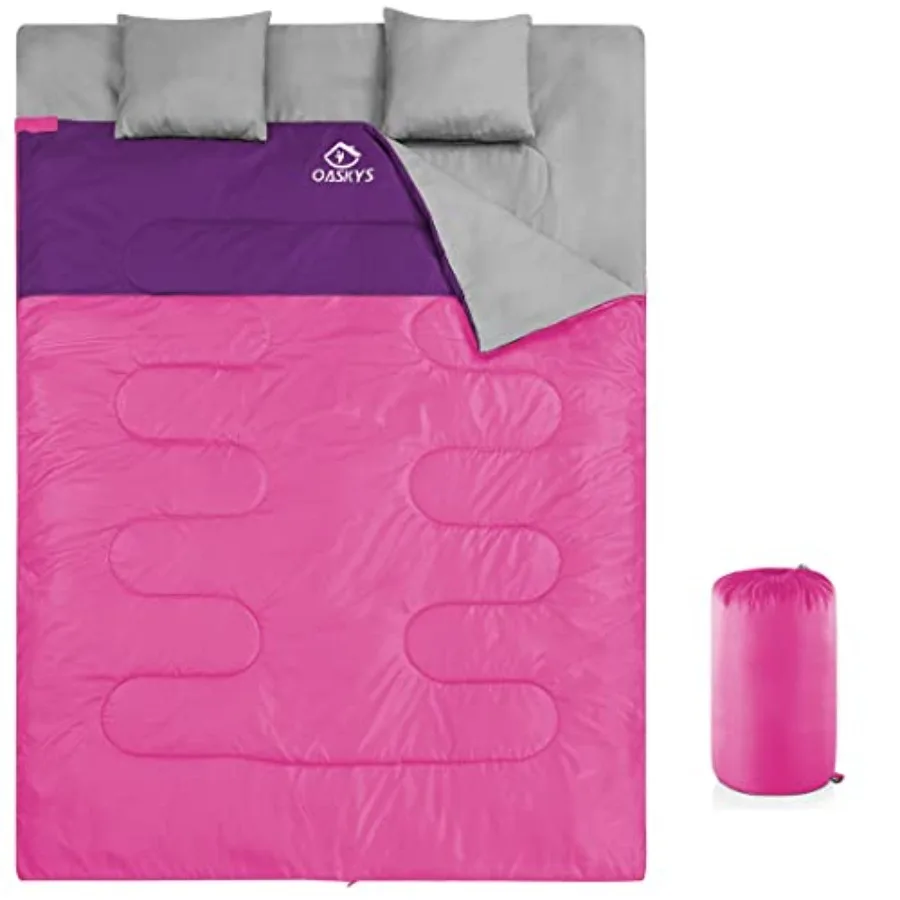 Double Sleeping Bag for Adults with 2 Pillows - Queen Size XL Waterproof Sleeping Bag for All Season Camping Hiking Backpacking
Double Sleeping Bag for Adults with 2 Pillows - Queen Size XL Waterproof Sleeping Bag for All Season Camping Hiking Backpacking
