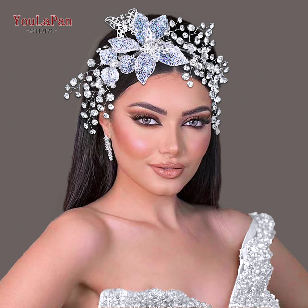 YouLaPan Bride Flower Headband Luxury Rhinestone Wedding Hair Accessories Silver Color Women Hair Hoop Party Headwear HP786
YouLaPan Bride Flower Headband Luxury Rhinestone Wedding Hair Accessories Silver Color Women Hair Hoop Party Headwear HP786