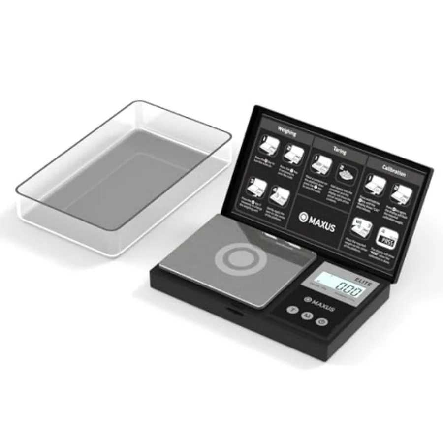 Digital Pocket Gram Scale 500g x 0.01g High Precision with Tray, Weighs Small Food, Jewelry, oz, Grains, LCD Display, Tare Func
Digital Pocket Gram Scale 500g x 0.01g High Precision with Tray, Weighs Small Food, Jewelry, oz, Grains, LCD Display, Tare Func