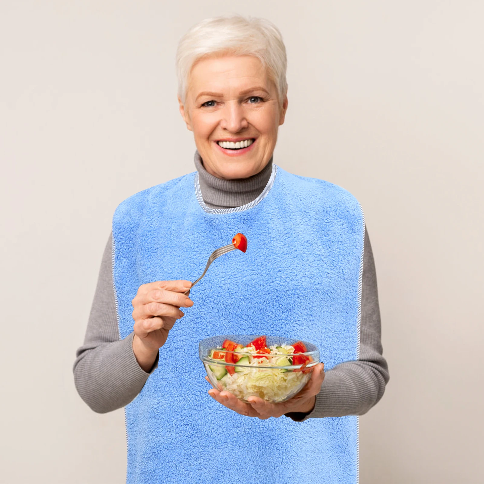 2pcs Adult Bib Waterproof Leak-proof Soft Polyester Dining Bibs Reusable Large Adjustable Tie Strap Lightweight for Elderly
2pcs Adult Bib Waterproof Leak-proof Soft Polyester Dining Bibs Reusable Large Adjustable Tie Strap Lightweight for Elderly