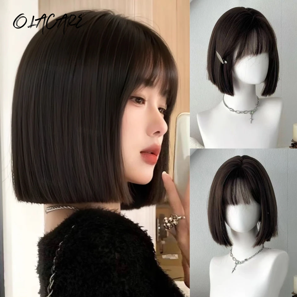 Short Straight Black White Platinum Wigs for Women Short Bob Synthetic Wig With Bangs Shoulder Length Heat Resistant Cosplay LM
Short Straight Black White Platinum Wigs for Women Short Bob Synthetic Wig With Bangs Shoulder Length Heat Resistant Cosplay LM