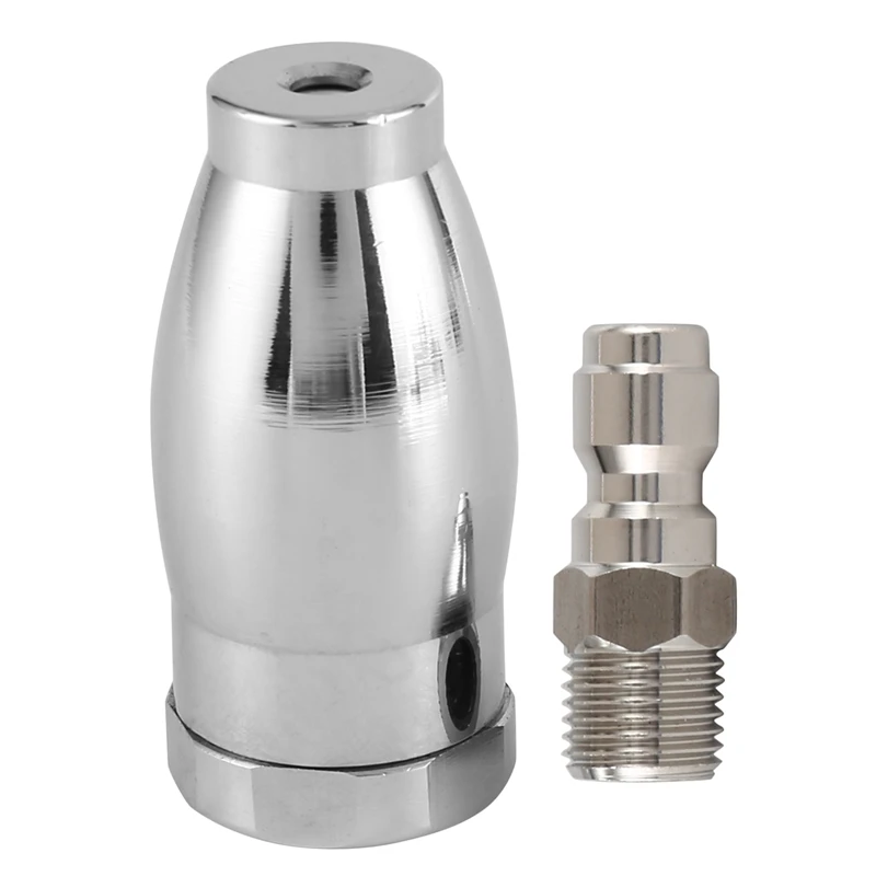 Pressure Washer Turbo Nozzle, Stainless Steel Rotating Spray Nozzle With 1/4 Inch Quick-Connect, 3.0 GPM, 3600 PSI
Pressure Washer Turbo Nozzle, Stainless Steel Rotating Spray Nozzle With 1/4 Inch Quick-Connect, 3.0 GPM, 3600 PSI