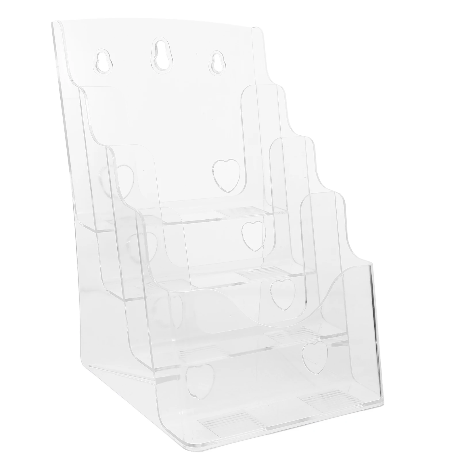 1pcs Advertising Display Stand 4 Layers Wall Mount Brochure Rack Transparent Design Pamphlet Holder Magazine Organizer Document
1pcs Advertising Display Stand 4 Layers Wall Mount Brochure Rack Transparent Design Pamphlet Holder Magazine Organizer Document