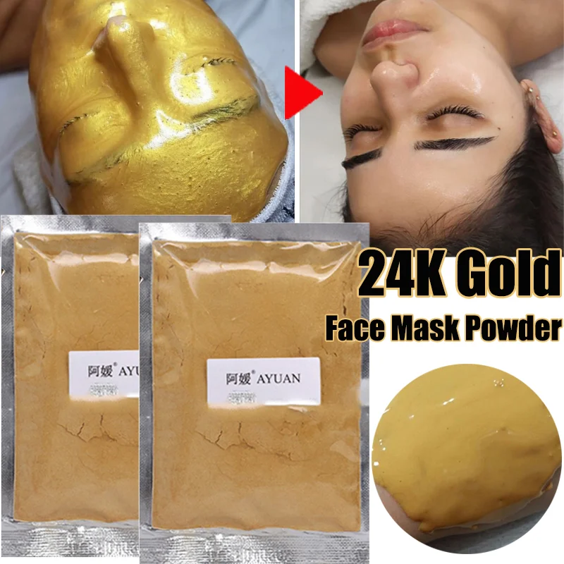 24K Gold Active Face Mask Powder Whitening Brighten DIY Mask Anti-aging Wrinkle Remove Blackhead Fade Spot Salon Mask Skin Care
24K Gold Active Face Mask Powder Whitening Brighten DIY Mask Anti-aging Wrinkle Remove Blackhead Fade Spot Salon Mask Skin Care