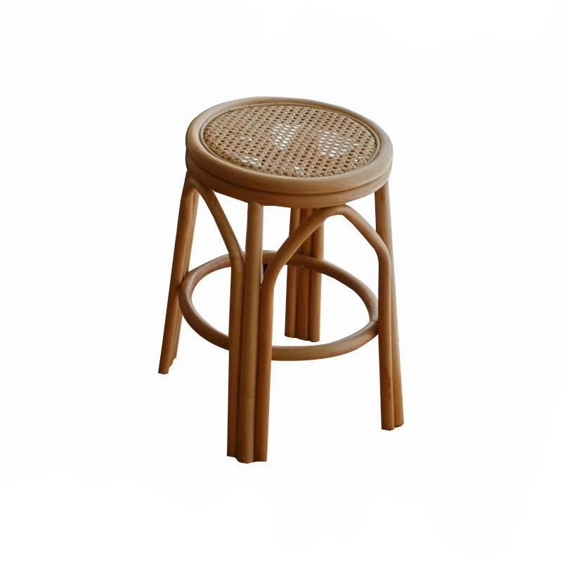 Wabi-sabi wind rattan small round stool, simple chair in bed and breakfast cafe, retro dressing stool
Wabi-sabi wind rattan small round stool, simple chair in bed and breakfast cafe, retro dressing stool