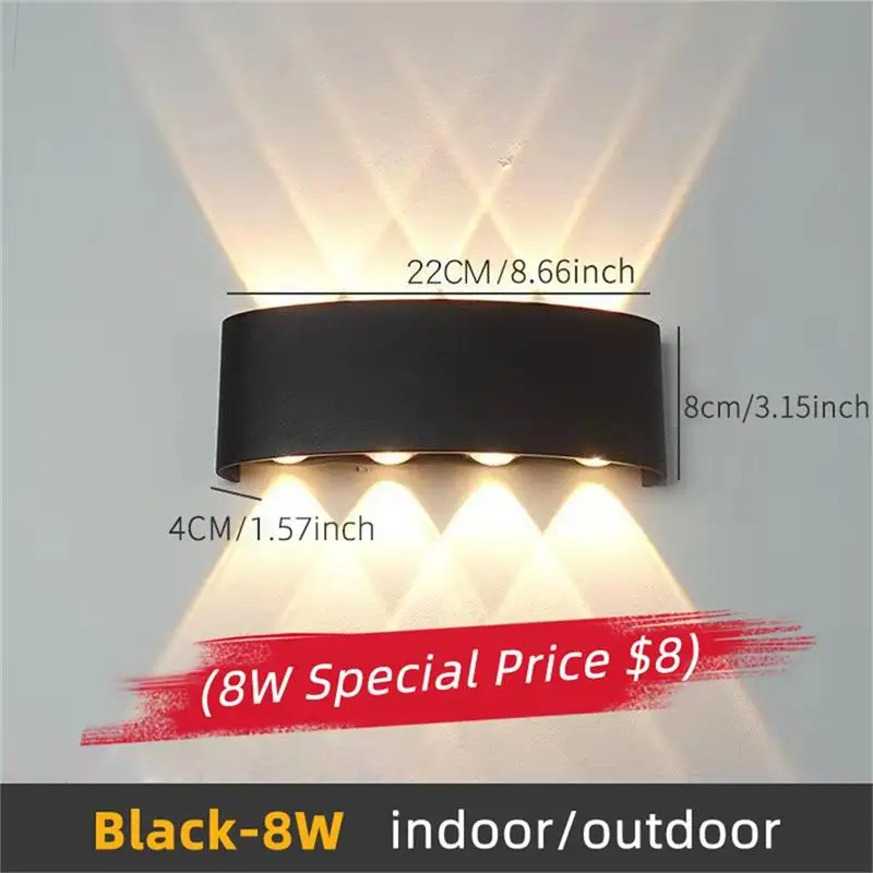 Wall light Led Light Outdoor IP65 Waterproof Indoor Garden Lighting Aluminum A85-265V For Home Bedroom Living RoomStairs
Wall light Led Light Outdoor IP65 Waterproof Indoor Garden Lighting Aluminum A85-265V For Home Bedroom Living RoomStairs