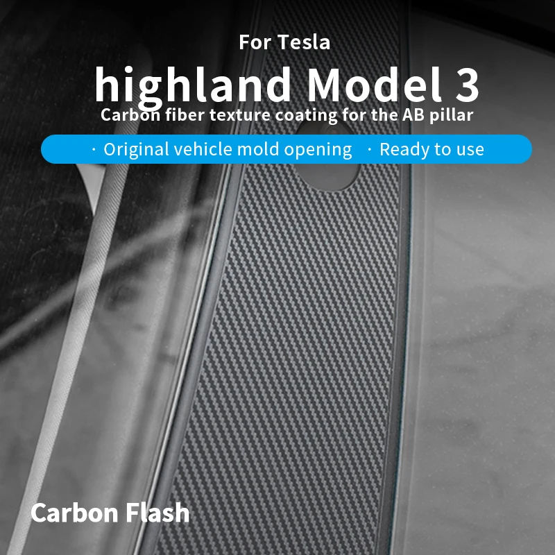 Подходит для обновленной Tesla Model 3: наклейка из углеродного волокна на A- и B-стойки.
Подходит для обновленной Tesla Model 3: наклейка из углеродного волокна на A- и B-стойки.