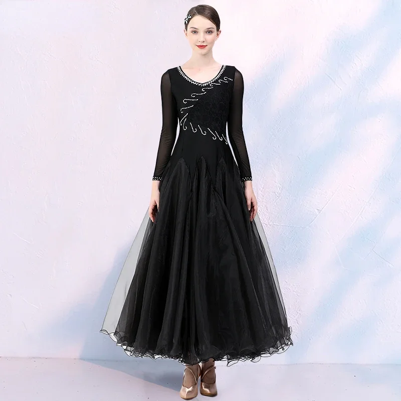 Waltz Dress Dance Wear Ballroom Dance Competition Dress Female National Modern Dance Flamenco Tango Performance Costumes
Waltz Dress Dance Wear Ballroom Dance Competition Dress Female National Modern Dance Flamenco Tango Performance Costumes