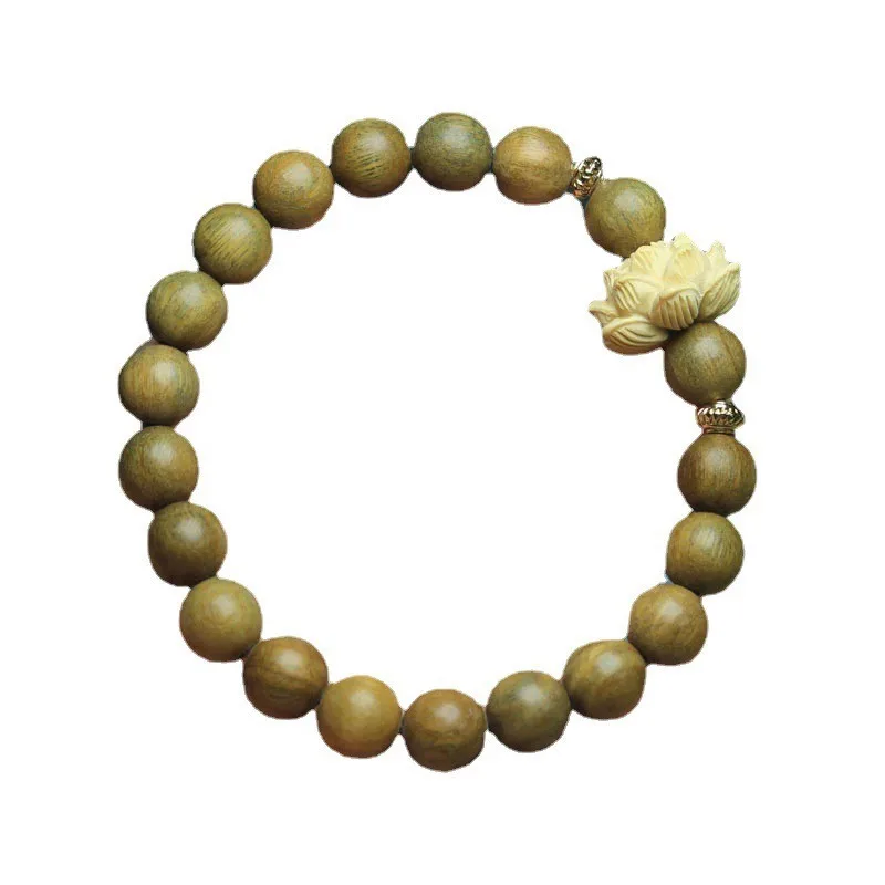 Natural Green Sandalwood Prayer Bead Bracelet Smooth Wrapping Finger Lucky Buddhist Jewelry for Men Women Students Gifts
Natural Green Sandalwood Prayer Bead Bracelet Smooth Wrapping Finger Lucky Buddhist Jewelry for Men Women Students Gifts