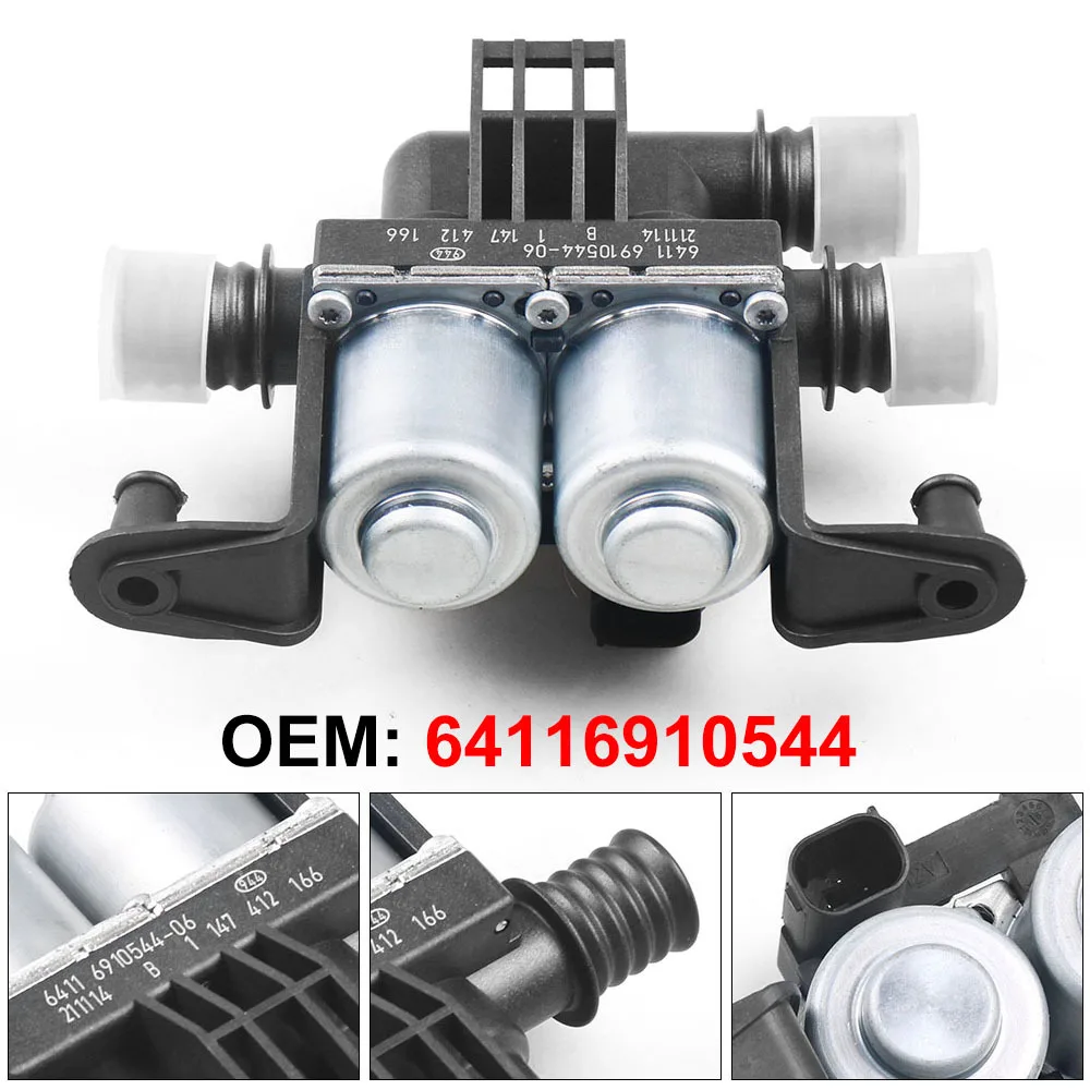 Heater Water Control Valve 64116910544 For BMW X3 E83 F25 X5 E53 E70 X6 E71 E72 Heater Control Valve Solenoid
Heater Water Control Valve 64116910544 For BMW X3 E83 F25 X5 E53 E70 X6 E71 E72 Heater Control Valve Solenoid