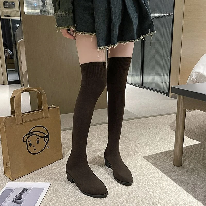 Women Over The Knee Boot Fashion Self Cultivation Stretch Boots for Woman Quality Platform Sock Boots Designer Shoes Botas Mujer
Women Over The Knee Boot Fashion Self Cultivation Stretch Boots for Woman Quality Platform Sock Boots Designer Shoes Botas Mujer
