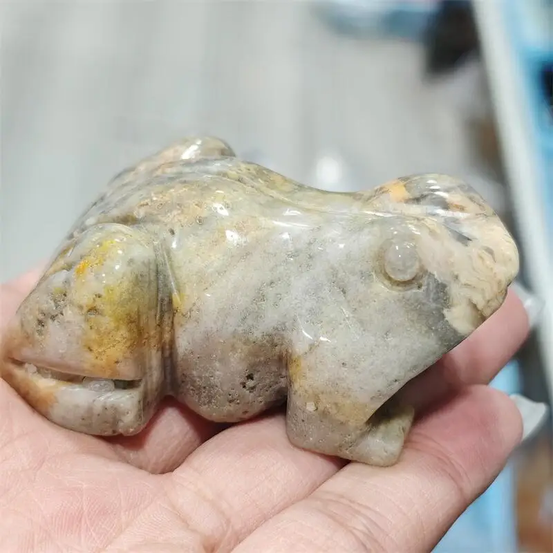 Натуральный сумасшедший агат, резьба в виде лягушки, кристалл любви, исцеление, драгоценные камни фэншуй, украшение для дома, праздничный подарок, 1 шт.
Натуральный сумасшедший агат, резьба в виде лягушки, кристалл любви, исцеление, драгоценные камни фэншуй, украшение для дома, праздничный подарок, 1 шт.