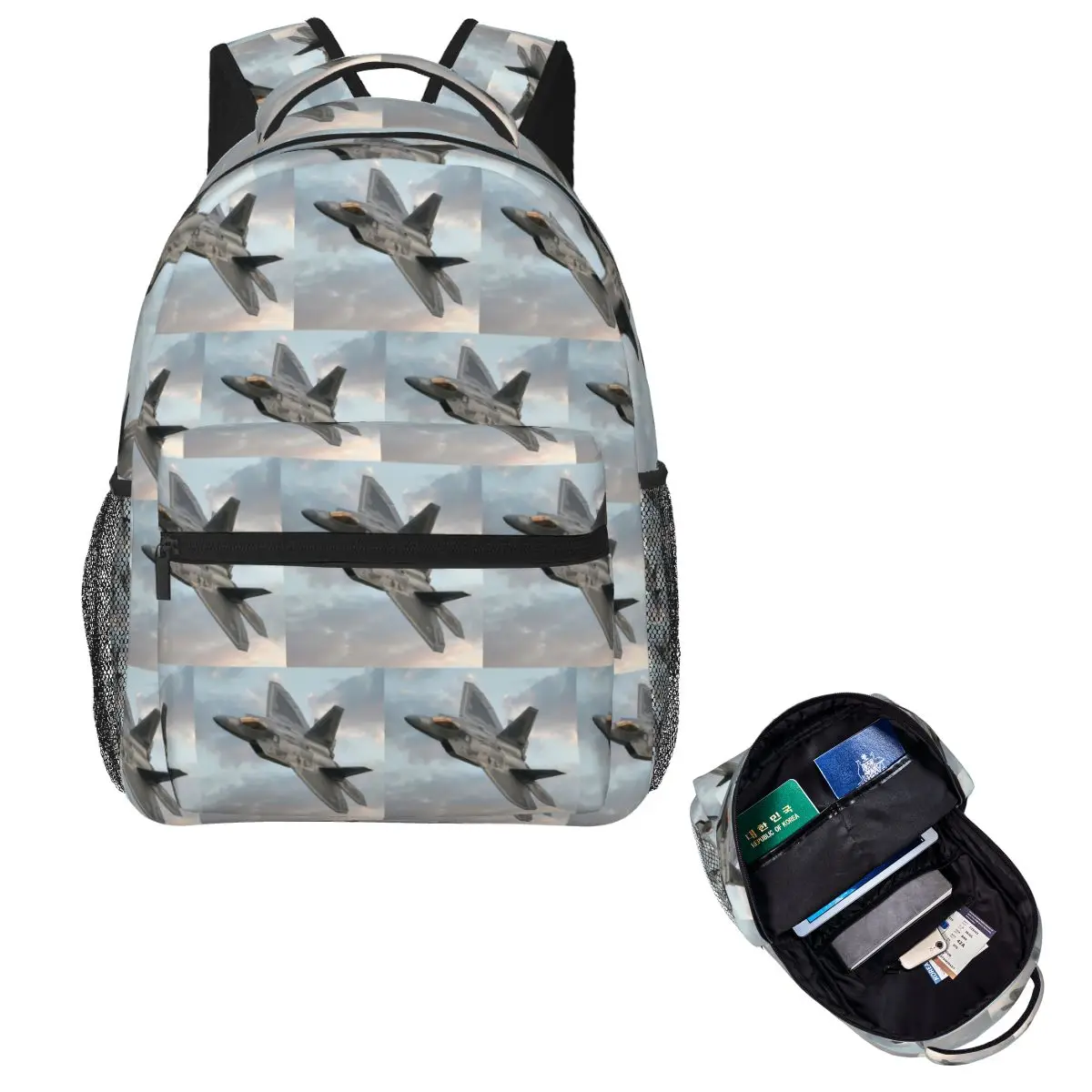 F22 Raptor Student Backpack School Bag Hiking Travel Daypack for Men Women Fashion Bookbag Shoulder Bags
F22 Raptor Student Backpack School Bag Hiking Travel Daypack for Men Women Fashion Bookbag Shoulder Bags