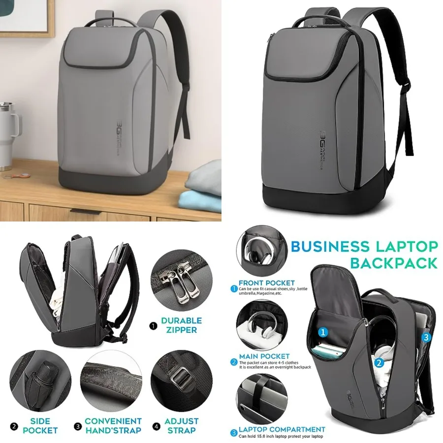 Business Commute Backpack Waterproof fit 15.6 Inch Commute backpack, Travel Durable Backpack
Business Commute Backpack Waterproof fit 15.6 Inch Commute backpack, Travel Durable Backpack