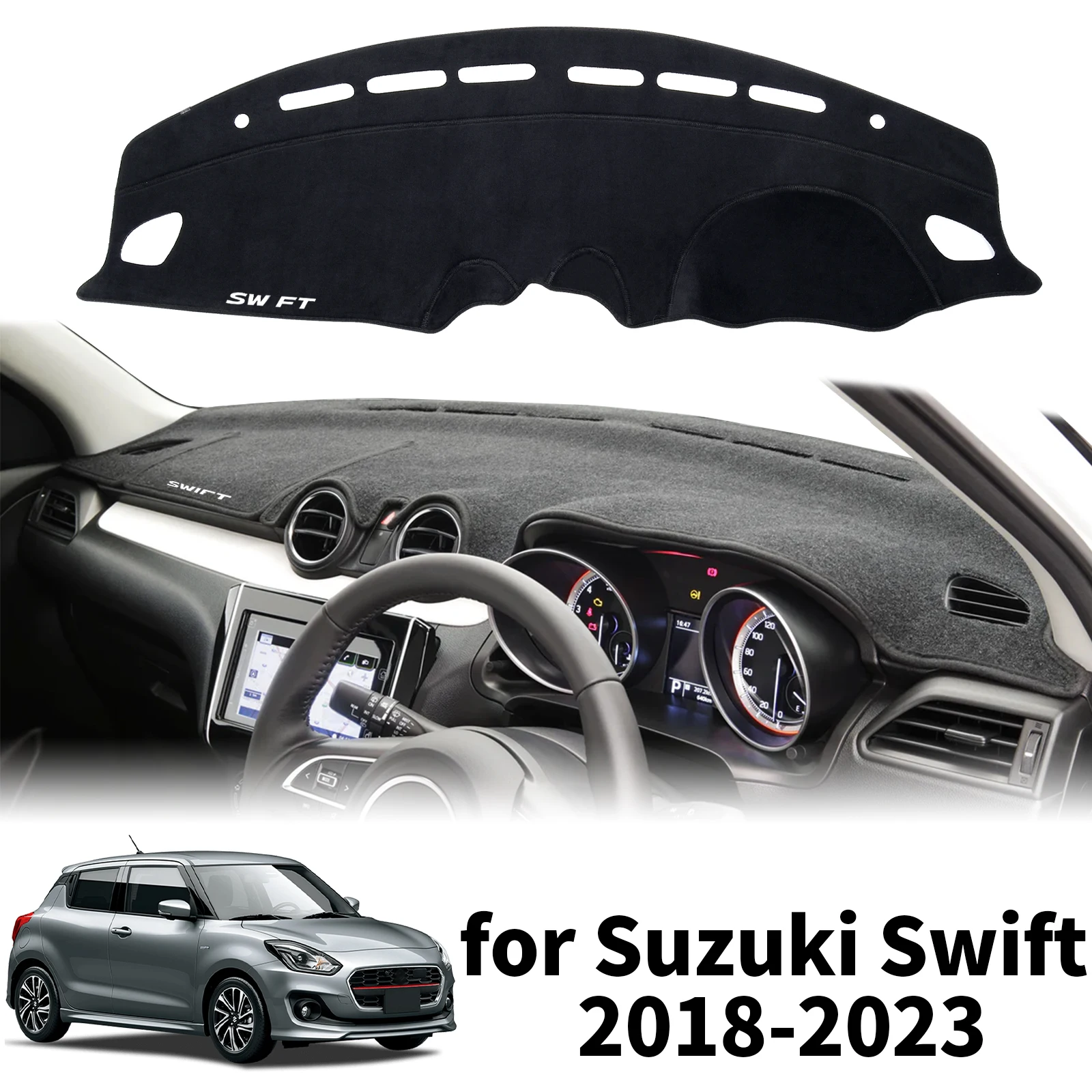 fit for Suzuki Swift 2018 2019 2020 2021-2023 Dashmat Dashboard Cover Pad Protective Carpet DashMat Sunshade Car Accessories
fit for Suzuki Swift 2018 2019 2020 2021-2023 Dashmat Dashboard Cover Pad Protective Carpet DashMat Sunshade Car Accessories
