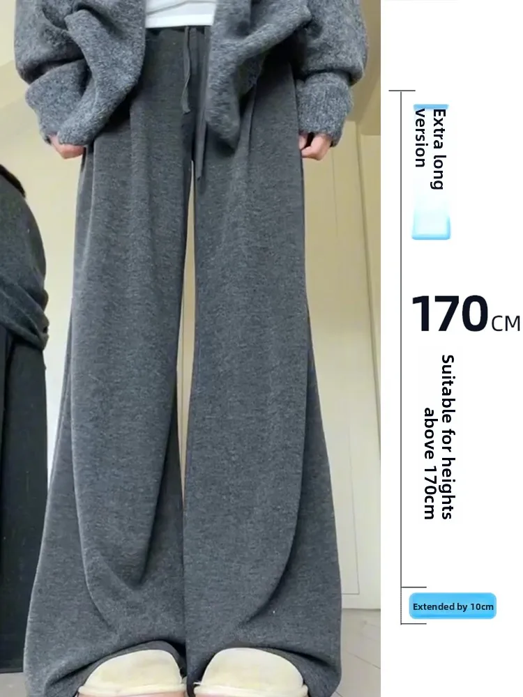 Свободные струящиеся брюки-палаццо из ткани «рисовая лапша» для женщин, осенне-зимние, с высокой талией, прямые, повседневные, элегантные
Свободные струящиеся брюки-палаццо из ткани «рисовая лапша» для женщин, осенне-зимние, с высокой талией, прямые, повседневные, элегантные