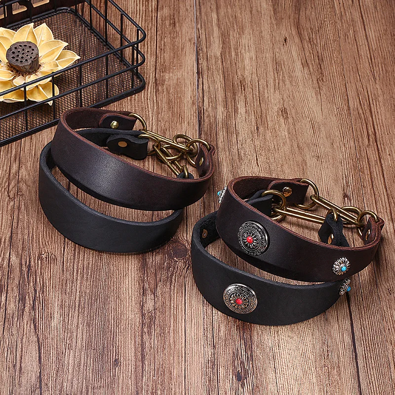 SHINEKNOT Cowhide Fine Dog Collar Neck Cover Dog Neck Cover Gree Hui Bit Collar Cowhide P-Chain Hunting Dog Collar
SHINEKNOT Cowhide Fine Dog Collar Neck Cover Dog Neck Cover Gree Hui Bit Collar Cowhide P-Chain Hunting Dog Collar