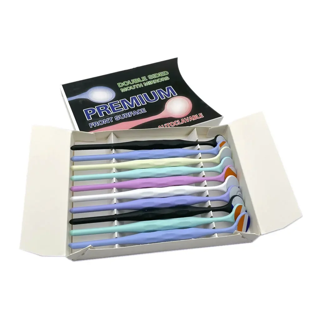 10Pcs Dental Double/Single Sided Mirror Premium Front Surface Mouth Exam Reflector Oral Tooth Whitening Autoclavable
10Pcs Dental Double/Single Sided Mirror Premium Front Surface Mouth Exam Reflector Oral Tooth Whitening Autoclavable