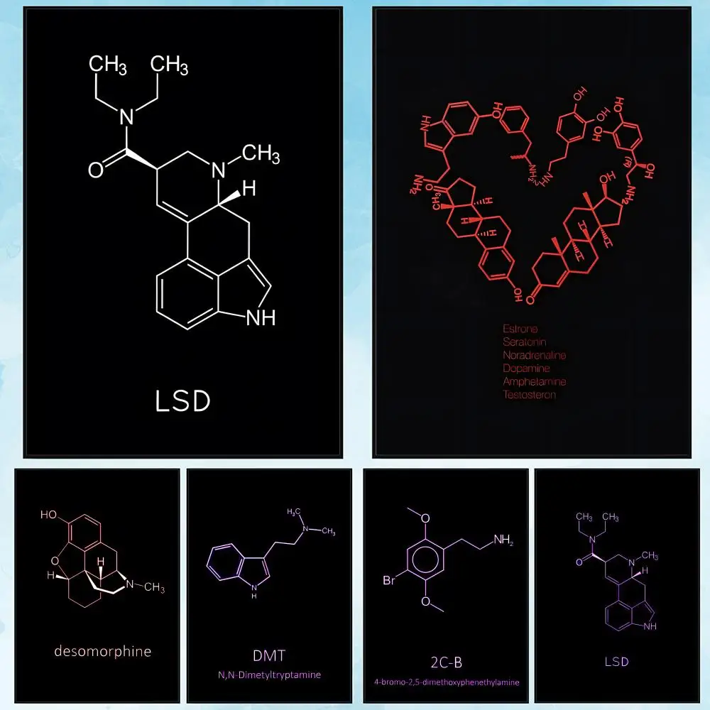 Chemical Formula Drug Painting Calligraphy Canvas Poster: Crease Free Waterproof Durable All Space Wall Decor
Chemical Formula Drug Painting Calligraphy Canvas Poster: Crease Free Waterproof Durable All Space Wall Decor