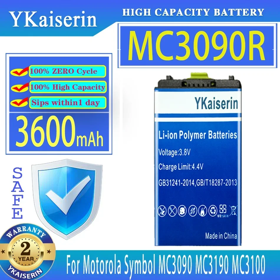 Industrial Handheld Terminal Battery For Motorola Symbol MC3090 MC3190 MC3100 3600mAh Premium Replacement Fast Charging MC3090R
Industrial Handheld Terminal Battery For Motorola Symbol MC3090 MC3190 MC3100 3600mAh Premium Replacement Fast Charging MC3090R