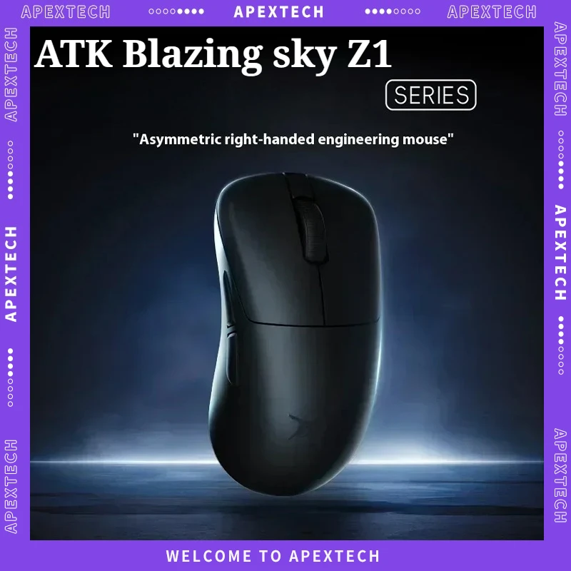 ATK Blazing Sky Z1 Series Wireless Bluetooth Gaming Mouse 8K Dual Mode PAW3950 Ultra Sensor Lightweight Low Delay Esports Mouse
ATK Blazing Sky Z1 Series Wireless Bluetooth Gaming Mouse 8K Dual Mode PAW3950 Ultra Sensor Lightweight Low Delay Esports Mouse