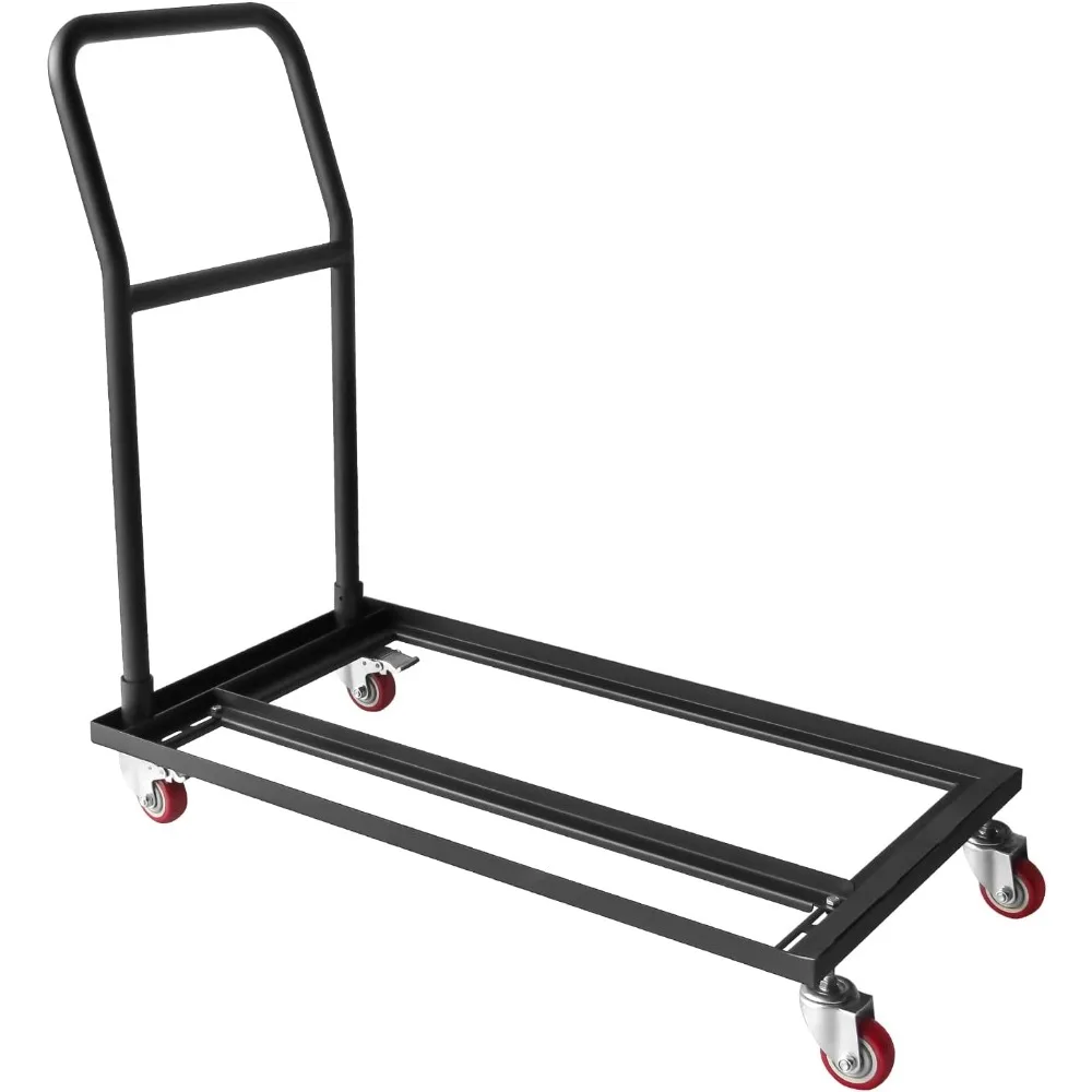 Многофункциональная складная тележка коммерческого класса черного цвета с поворотными роликами для хранения и организации стульев
Многофункциональная складная тележка коммерческого класса черного цвета с поворотными роликами для хранения и организации стульев