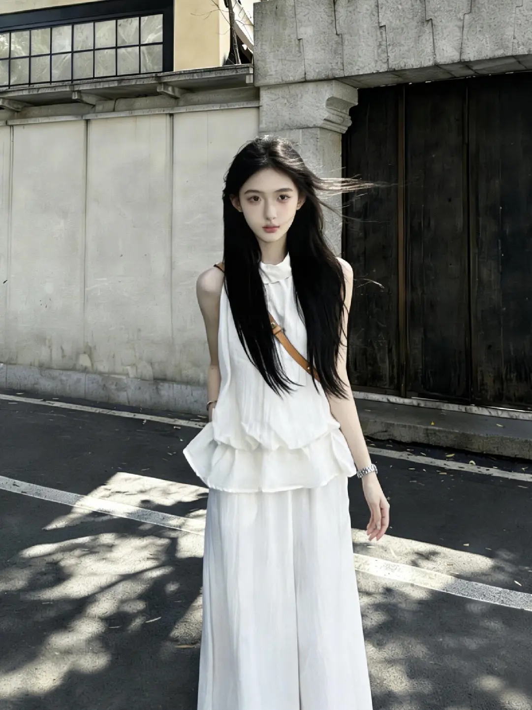 Fashionable White Necklace Top Women's Summer New Slimming Casual Pants Pure Set High Waist Long Pants round Neck Sleeveless
Fashionable White Necklace Top Women's Summer New Slimming Casual Pants Pure Set High Waist Long Pants round Neck Sleeveless