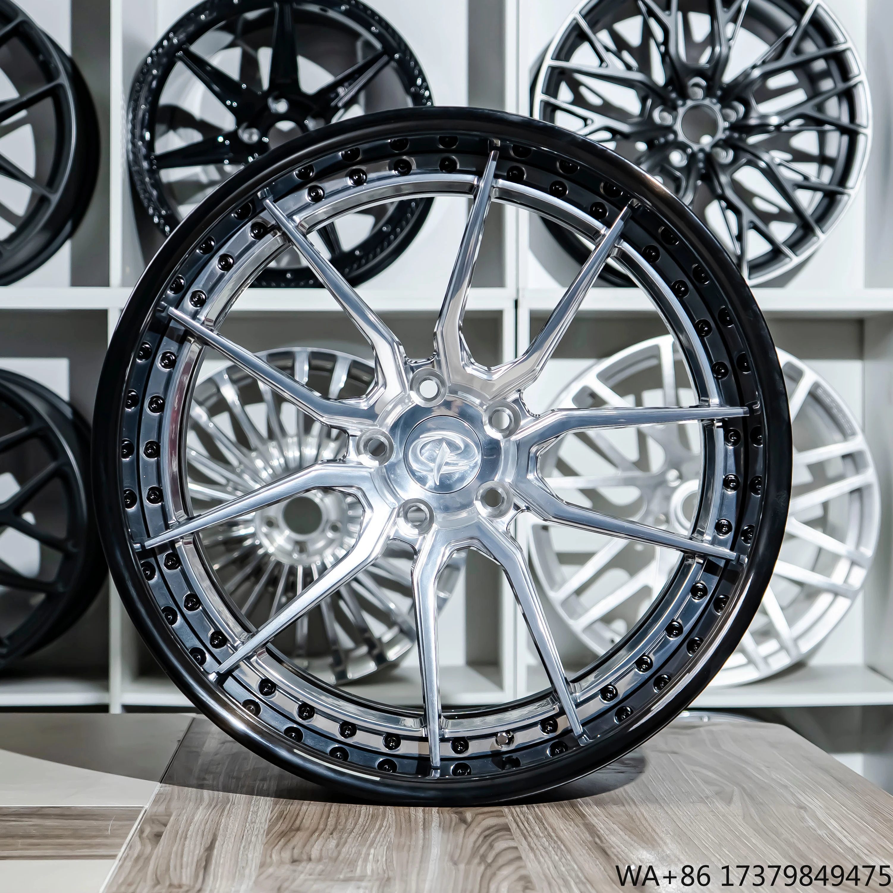 Hot Sale for 2-piece with Polished Face and Brushed Dark Black Barrel Finish Forged Wheels for Dodge Widebody Challenger 
Hot Sale for 2-piece with Polished Face and Brushed Dark Black Barrel Finish Forged Wheels for Dodge Widebody Challenger