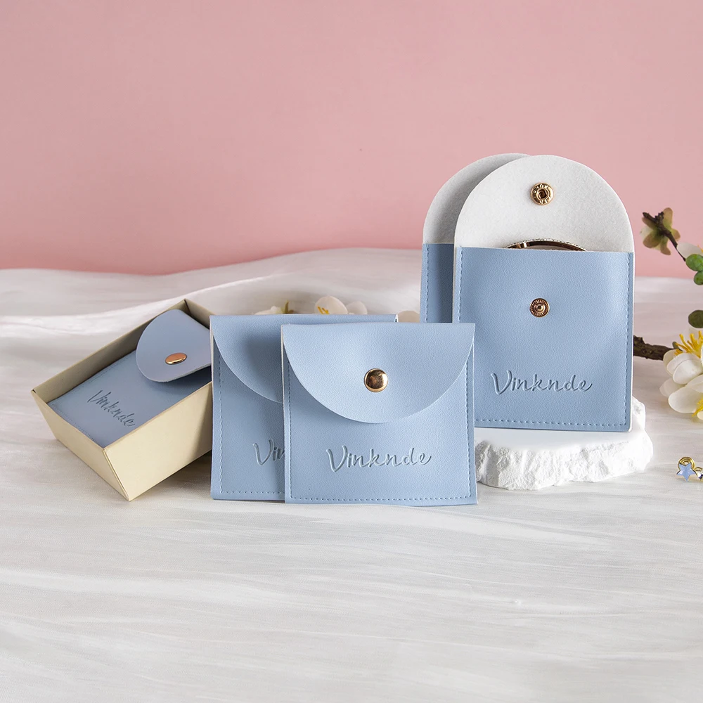 Personallized Logo Blue PU Leather Jewelry Packaging Bags Necklace Ring Bracelet Earrings Organizer Storage Snap Mini Gift Pouch
Personallized Logo Blue PU Leather Jewelry Packaging Bags Necklace Ring Bracelet Earrings Organizer Storage Snap Mini Gift Pouch