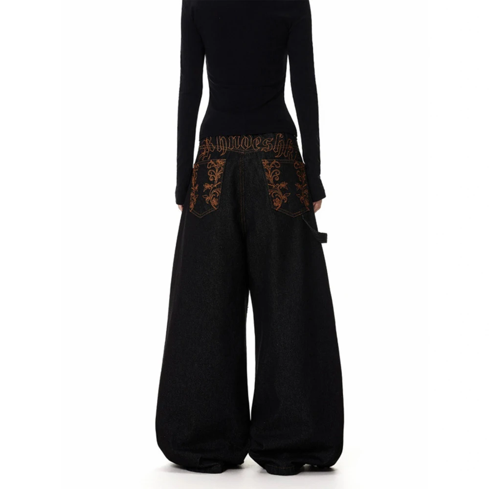 Winter New Men's Embroidered Wide-Leg Jeans American Retro Fashion Trend Street Hip Hop Casual Loose Niche Men's Bottoms
Winter New Men's Embroidered Wide-Leg Jeans American Retro Fashion Trend Street Hip Hop Casual Loose Niche Men's Bottoms
