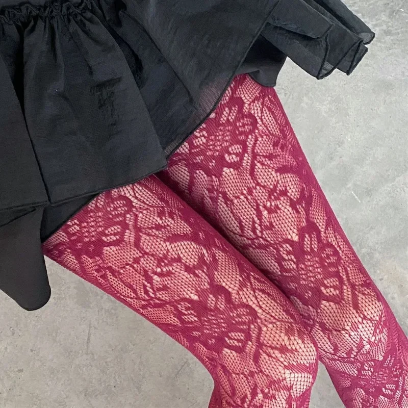 Women's Sexy Flower Embroidery Mesh Hollow Out Silk Stockings JK Fish Net Tights Cool Girls Colored Hipster Harajuku Pantyhose
Women's Sexy Flower Embroidery Mesh Hollow Out Silk Stockings JK Fish Net Tights Cool Girls Colored Hipster Harajuku Pantyhose