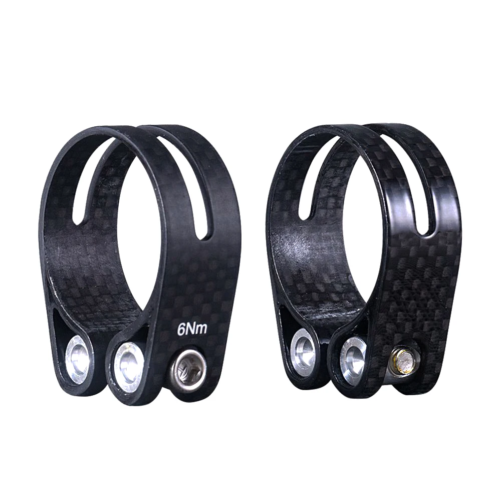 Ultralight 14g 3K Carbon SeatPost Clamp Bicycle Seat Tube Clamp Bike Seat posts Clamp 31.8/34.9mm For Seatpost 27.2/30.8/31.6mm
Ultralight 14g 3K Carbon SeatPost Clamp Bicycle Seat Tube Clamp Bike Seat posts Clamp 31.8/34.9mm For Seatpost 27.2/30.8/31.6mm