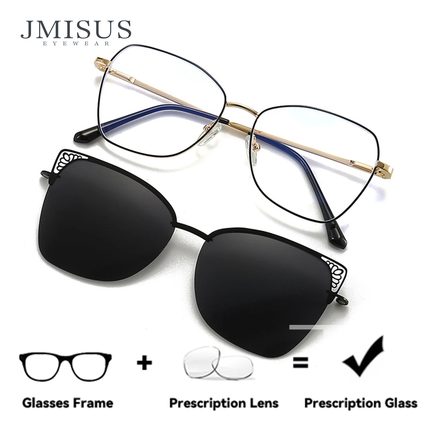 JMISUS Ultralight Metal Clip on Optical Glasses Woman Butterfly Anti-Blue Light Photochromic Prescription Eyewear
JMISUS Ultralight Metal Clip on Optical Glasses Woman Butterfly Anti-Blue Light Photochromic Prescription Eyewear