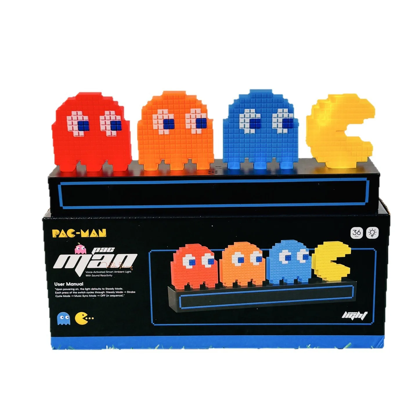 Lámpara Nocturna Creativa Pac-Man con USB, Control de Sonido Musical, Luz Ambiental Rítmica que Cambia de Color, Decoración de E
Lámpara Nocturna Creativa Pac-Man con USB, Control de Sonido Musical, Luz Ambiental Rítmica que Cambia de Color, Decoración de E