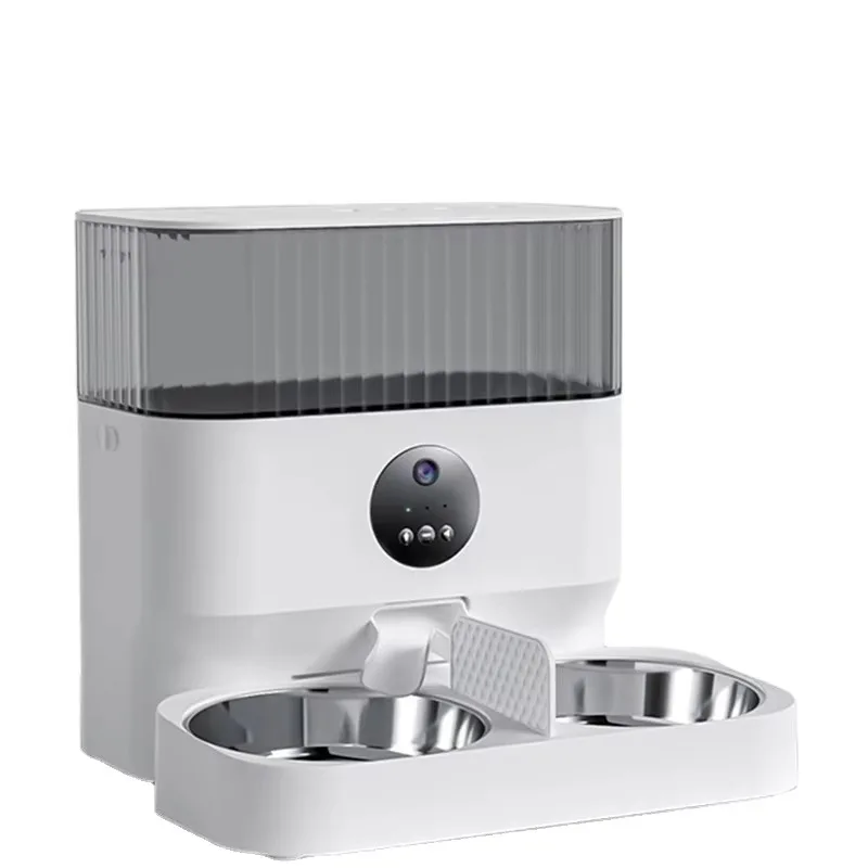 Automatic Pet Feeder With HD 1080p Camera Wifi Connected 5V Power for Control Dog Cat Food Bowls Dispenser New Smart Feeder
Automatic Pet Feeder With HD 1080p Camera Wifi Connected 5V Power for Control Dog Cat Food Bowls Dispenser New Smart Feeder