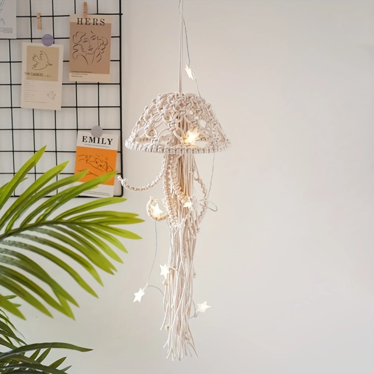 Nordic Cotton Rope Jellyfish Tapestry - Handmade Wall Decor for Living Room and Bedroom
Nordic Cotton Rope Jellyfish Tapestry - Handmade Wall Decor for Living Room and Bedroom