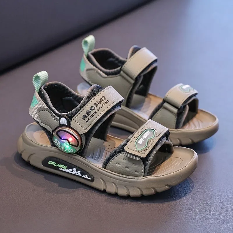 Kids Boys Open Toe Sport Sandals Adjustable Dual Velcro Strap Thick Non-slip Sole Casual Summer Shoes for Outdoor Play
Kids Boys Open Toe Sport Sandals Adjustable Dual Velcro Strap Thick Non-slip Sole Casual Summer Shoes for Outdoor Play