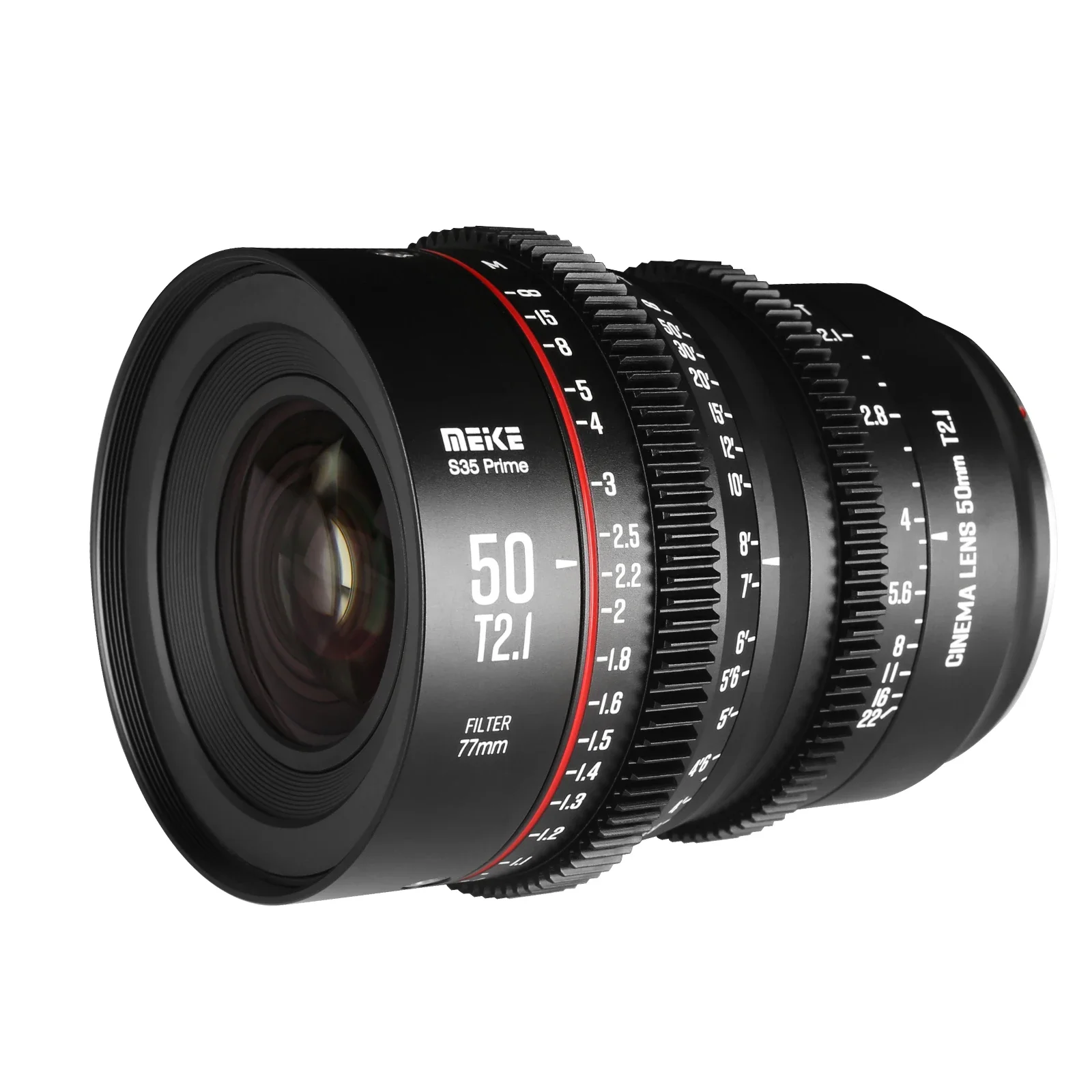 Meike Prime 50mm T2.1 Super 35 Frame Cinema Camera Systems For EF-Mount/PL-Mount Cameras
Meike Prime 50mm T2.1 Super 35 Frame Cinema Camera Systems For EF-Mount/PL-Mount Cameras