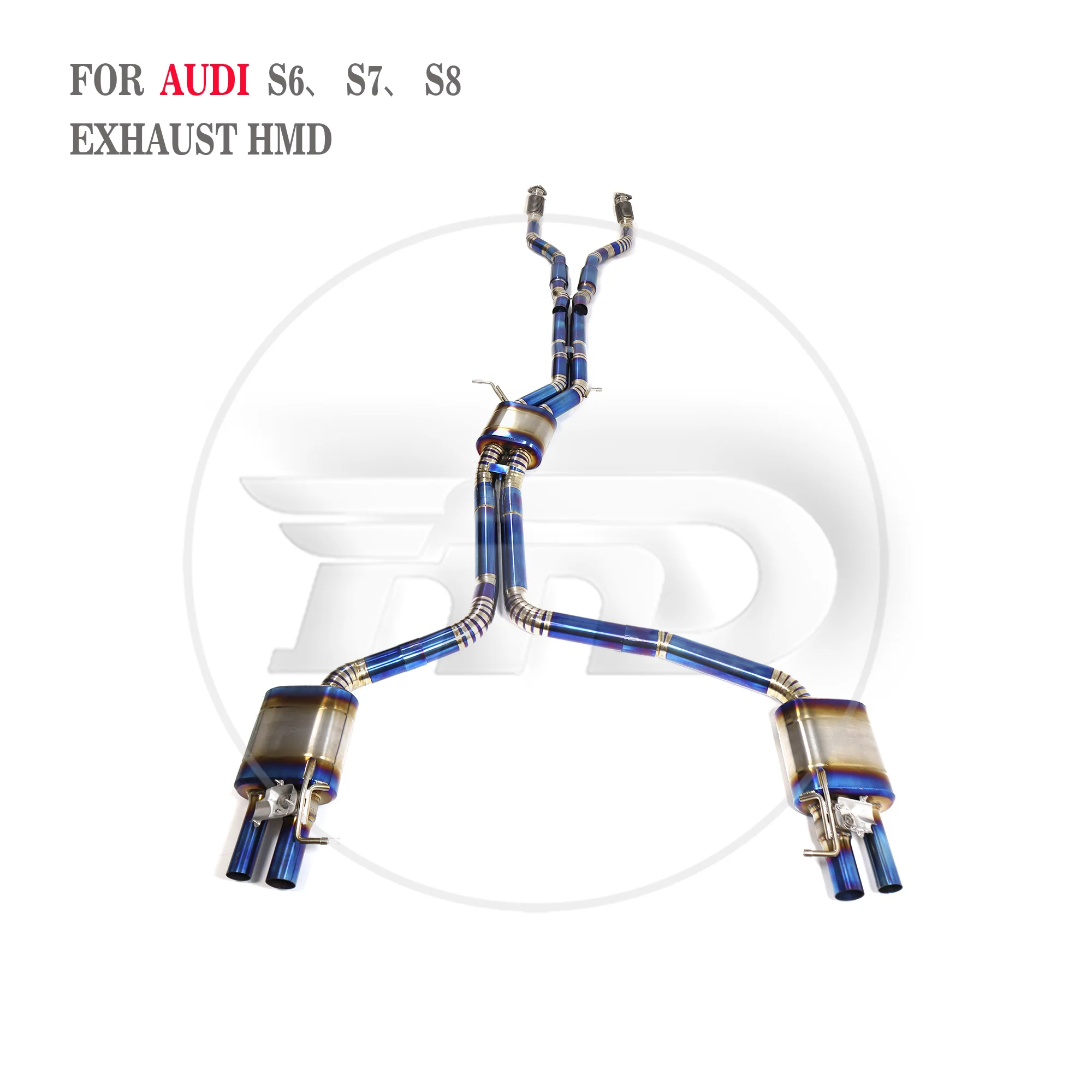 High Quality Catback For Audi S6 S7 Titanium Alloy Exhaust System Racing Pipe OEM Valve Resonant Tube Non-destructive HMD
High Quality Catback For Audi S6 S7 Titanium Alloy Exhaust System Racing Pipe OEM Valve Resonant Tube Non-destructive HMD