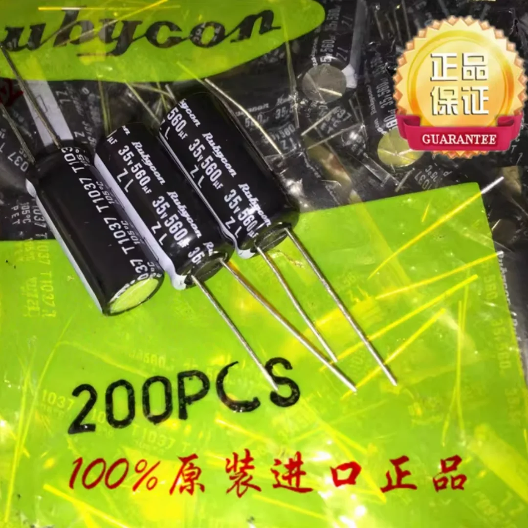 Japanese Ruby aluminum electrolytic capacitor 35V560UF 10X23 ZL, high frequency and low resistance
Japanese Ruby aluminum electrolytic capacitor 35V560UF 10X23 ZL, high frequency and low resistance