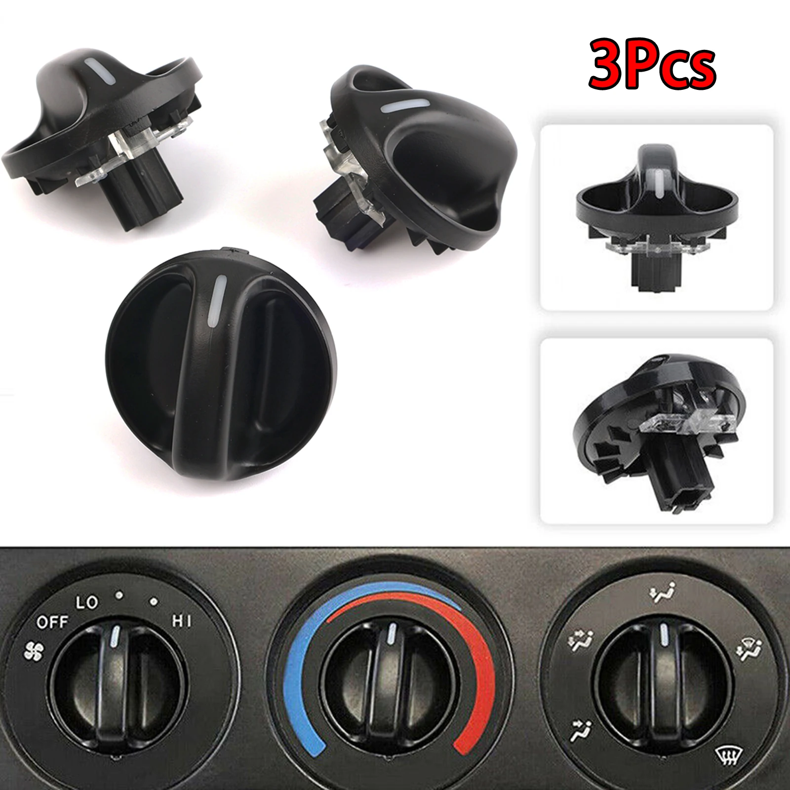 Heater Aircondition Control Switch Knob 3x For Toyota Tundra 2000 2001 2002 2003 2004 2005 2006 55905-0C010 Car Replacment Parts
Heater Aircondition Control Switch Knob 3x For Toyota Tundra 2000 2001 2002 2003 2004 2005 2006 55905-0C010 Car Replacment Parts