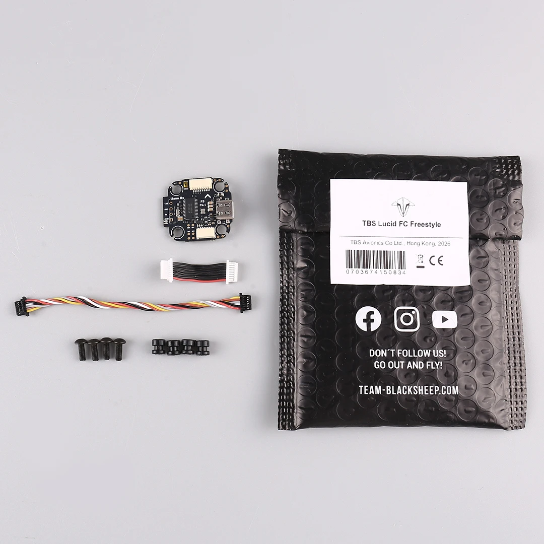 TBS Lucid FC Freestyle High-Performance Flight Controller 3-6S Wide Voltage for Drones And RC Models
TBS Lucid FC Freestyle High-Performance Flight Controller 3-6S Wide Voltage for Drones And RC Models