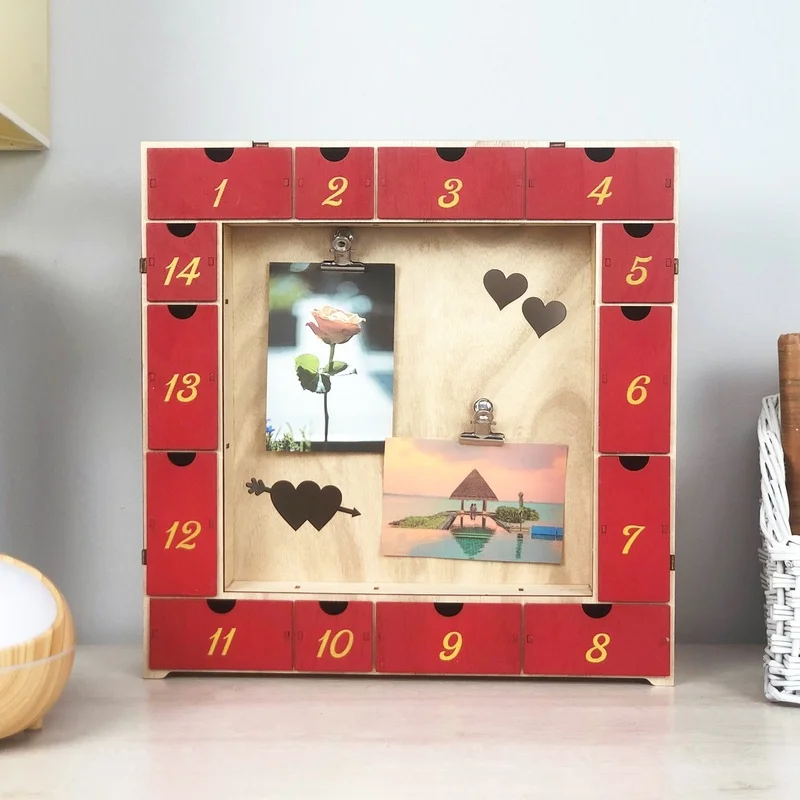 Valentine Christmas Keepsake Box Set with Dual Clip Picture Holder and 14 Jewelry Storage Compartments
Valentine Christmas Keepsake Box Set with Dual Clip Picture Holder and 14 Jewelry Storage Compartments