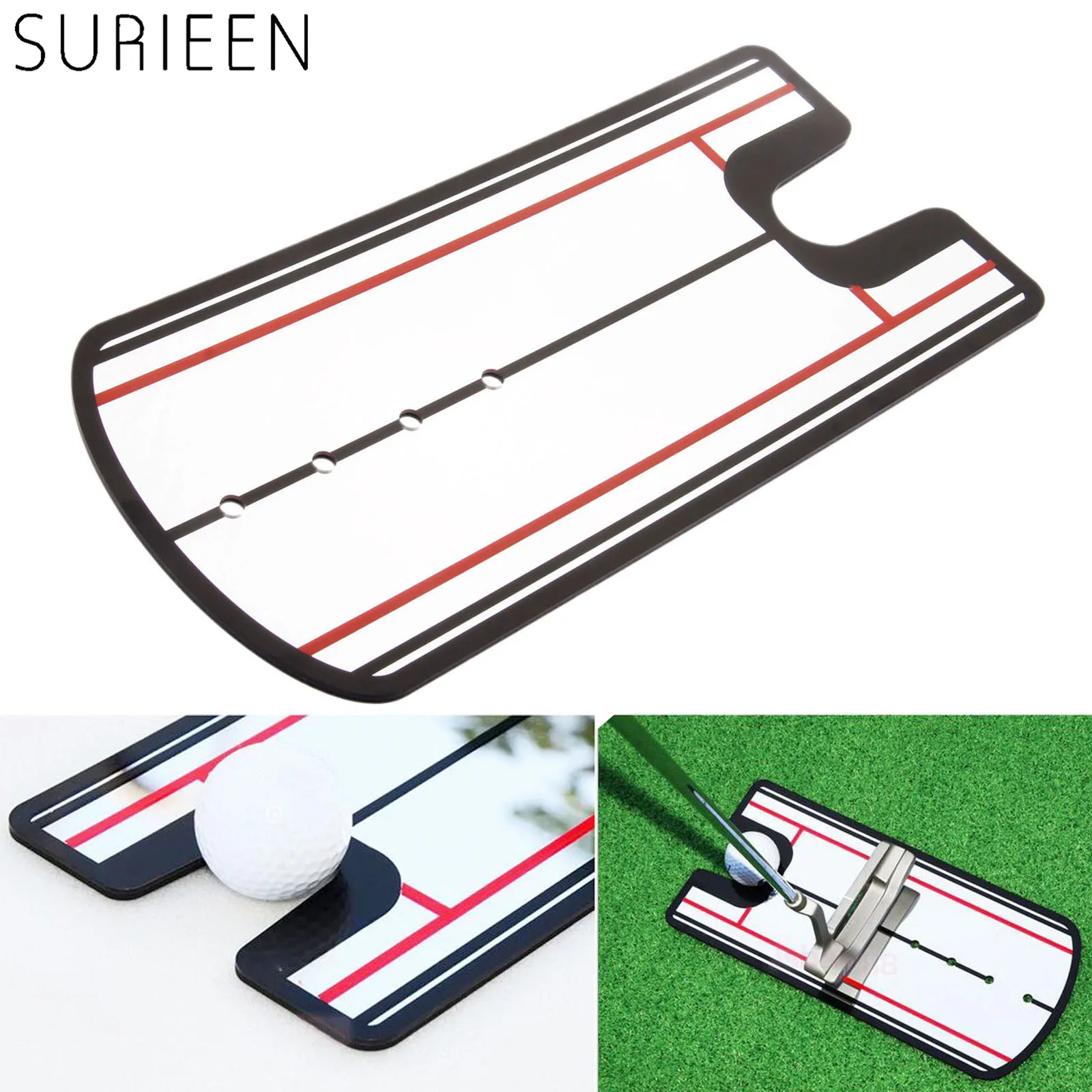 Plexiglass Golf Putting Mirror Golf Swing Straight Practice Trainer Golf Putting Mirror Eyeline Alignment Training Aid 31x14.5cm
Plexiglass Golf Putting Mirror Golf Swing Straight Practice Trainer Golf Putting Mirror Eyeline Alignment Training Aid 31x14.5cm